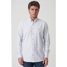 White Stone Alcobaça G2506 Slim Fit Gömlek Desenli Desenli Çok Renkli