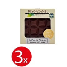 Beyorganik Organik Çikolata Artizan %70 Bitter 3 x 40 G