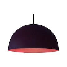 Vintage Bordo 40cm Metal Sarkıt Avize Siyah
