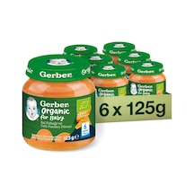 Organik Bal Kabağı Ve Tatlı Patates Püresi 125 Gram X 6