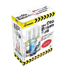 Automix Mini Bakım Seti Torpido Sütü, Parfüm, Lastik Parlatıcı 1 Set