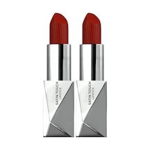 Alix Avien Uzun Süre Kalıcı Nemlendirici Pürüzsüz Etkili Yarı Mat Ruj Satin Lipstick 827 Bordeaux 2 Paketi 0