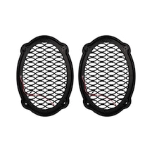 Poke Pk-5052 Oval Hoparlör Kapağı Turuncu Led Sabit 2 Li Paket Diğer