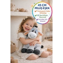45 Cm Peluş Eşek Oyuncak I Yumuşak Uyku Arkadaşı Ce Sertifikalı Çocuk Oyuncağı