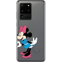 Samsung Galaxy S20 Ultra Uyumlu Şeffaf Kılıf Couple Minnie 2 Tasarımlı