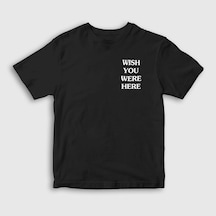 Presmono Unisex Çocuk Wish Astroworld Travis Scott T-shirt Siyah