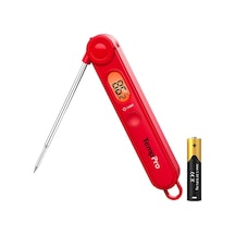 Thermopro Tp03b Katlanabilir Problu, Işıklı Lcd Ekranlı Ve Mıknatıslı Hızlı Okuyan Dijital Et Ve Gıda Termomet Çok Renkli