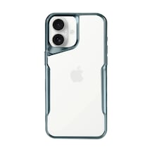 Uray Store Apple iPhone Uyumlu  16 Kılıf Boyi Silikon Kapak - Turkuaz