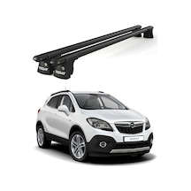 Trio-ıı Opel Mokka 2012 Ve Sonrası Uyumlu Siyah Kilitli Ara Atkı 120cm Port Bagaj Tavan Barı