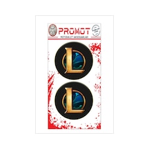 League Of Legends Tasarımlı 3d Kabartmalı Damla Logo Sticker 5cm 01