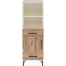 Arges Dolap 3 Raflı 2 Çekmeceli Tek Kapaklı 44x30x134 Aytaşı-çam Aytası