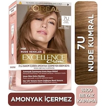 Loreal Excellence Nude Renkler Saç Boyası 6U Nude Koyu Kumral