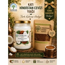 Çareburada Katı Hindistan Cevizi Yağı 100 Ml. - Soğuk Sıkım + Türk Kahvesi Hediye