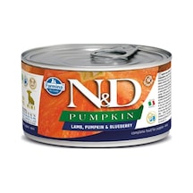 N&D Tahılsız Kuzu Etli Bal Kabaklı & Yaban Mersinli Konserve Yavru Köpek Maması 140 G