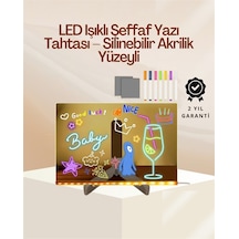 Çocuklar İçin Renkli Led Mesaj Tahtası Neon Kalemli, Eğlenceli Ve Yaratıcı Yazı Panosu - Lisinya