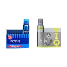 Snob Classic + IQ Erkek Parfüm EDT 2 x 100 ML + Sprey Deodorant 2 x 150 ML