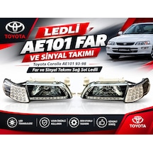 Toyota Corolla Ae101 Kasa 1993-1998 Far+sinyal Takımı Ledli.. Takım