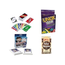 Uno Unox Monopoly Deal Anlat Bakalım 4'lü Oyun Kart Set