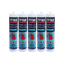 Tytan Beyaz Silikonize Mastik 500 Gr 5 Adet Beyaz Beyaz Beyaz
