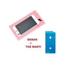Tkgz Apple Uyumlu iPhone 6s Lcd Ekran Dokunmatik Lw Marka Toz Bantı Beyaz