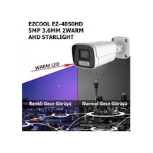 Ezcool Ez-4050Hd 5Mp 3.6Mm 2Warm Ahd Starlıght