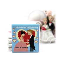 Dark Brown Nikah Çikolatası Kişiselleştirilebilir El Yapımı Madlen Çikolata NKK15 150 Adet