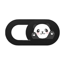 Kamera Kapatıcı Laptop Tablet Telefon Uyumlu Panda Desenli Gizlilik Aparatı Ultra İnce Sürgülü Webcam Cover 3 Lü Set 3m Yapışkanlı Çok Renkli