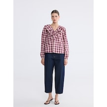 Lcwaıkıkı Classic İndigo Yüksek Bel Barrel Fit Kadın Jean Pantolon