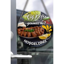 Çiğ Köfte Salonu Için Duvar, Kapı, Tek Taraflı Askılı Pano Karşılama Tabelası, Restoran Süs Tablo
