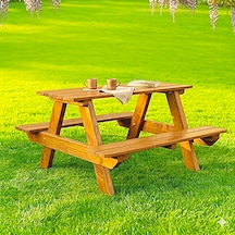 Çocuk Piknik Masası -lux-kahverengi