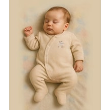 AndyWawa Bistyle Tulum Kadife I Love Daddy Açık Bej
