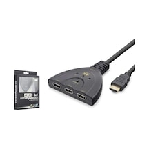 Hadron Hdx1439 Hdmı Switch 4k 3 In 1 Out Siyah