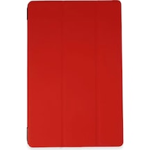 Newface Apple İpad Pro 13 2024 Kılıf Tablet Smart Kılıf - Kırmızı
