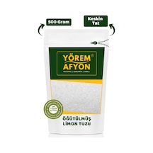 Yörem Afyon Kristal Beyaz Keskin Tatlı Saf Öğütülmüş, Toz Limon Tuzu 500gr.