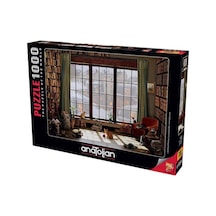 Anatolian Puzzle 1000 Parça Pencere Kedileri 1065