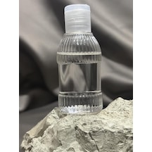 50 Adet 50 Ml Boş Plastik Şişe Ym23 Şeffaf Kapak 0000 Parlak Vernik