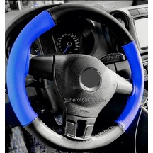 Bmw 4 Serisi Uyumlu Direksiyon Kılıfı Iki Renkli Mavi-Siyah 551904821