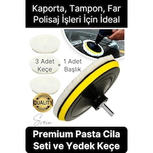 Premium Pasta Cila Seti Araba Çizik  Partlatma Süngeri Araç Parlatıcı Kaporta Tampon Polisaj