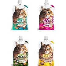 Taze Kedi Et Ezme , Sıvı Kedi Ödül Maması , Kedi Ödül Maması 4 Adet X 100 Gr