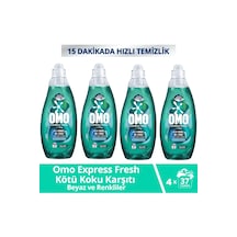 Omo Express Beyaz & Renkliler Sıvı Çamaşır Deterjanı 4 x 1480 ML