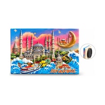 İstanbul Temalı Polyester Magnet Çok Renkli