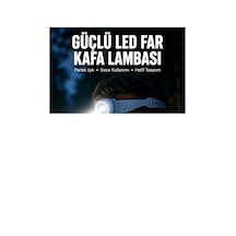 Kargo Led Kafa Lambası Kamp Yürüyüş Ve Gece Kullanımı İçin Yeni Nesil Najmaddin Çok Renkli