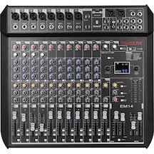 Takstar Em14 18 Kanallı 12 Mikrofon Girişli Efektli Analog Stüdyo Mixer
