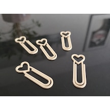 3d Baskı Kalp Figürlü Ataç - 10lu Set - Bej