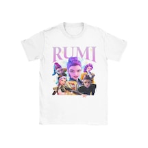 Tarzsokak Beyaz Rumi K-pop Demon Hunters Huntrix 90s Yenilik Tee Ekip Boyun T