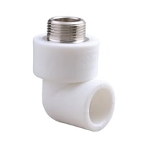 Mey İthalat Pvc Boru Pprc Dış Dişli Dirsek 25x1/2'' 10 Adet