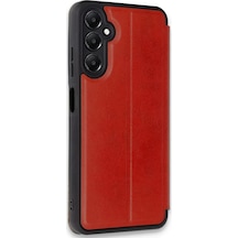 Newface Samsung Galaxy A16 5g Kılıf Flip Cover - Kırmızı