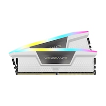 Corsair Vengeance Rgb Ddr5 Ram 64 Gb 2x32 Gb 5200 Mhz Cl40 Intel Xmp İcue Uyumlu Bilgisayar Belleği - Beyaz Cmh64gx5m2b5200c40w