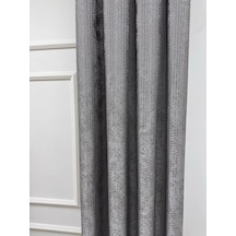 Nivemeshome Çağla V-5407 Gümüş 1/3 Pileli Fon Perde 80x260