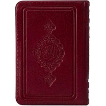 Cep Boy Kur'an-ı Kerim (Bordo, Kılıflı, Mühürlü)